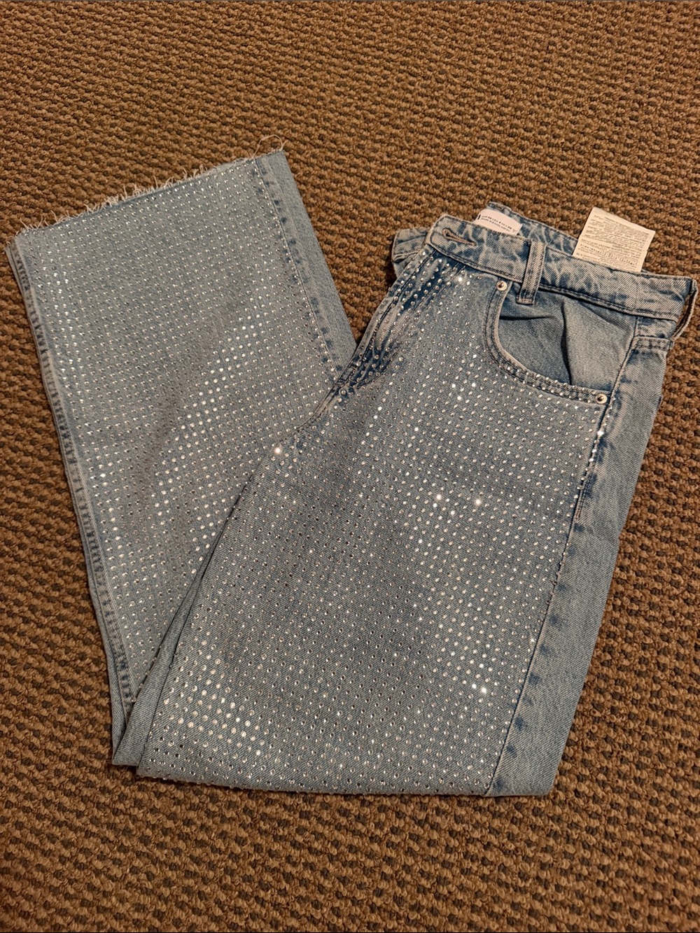 Zara bedazzled jeans